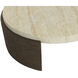 Mesa 50 X 17.5 inch Cream / Brown Outdoor Coffee Table